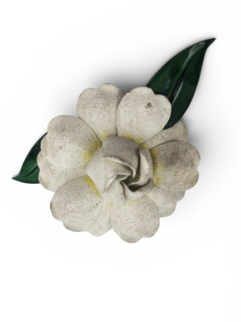 1950s Sandor White Flower Vintage Pin Brooch